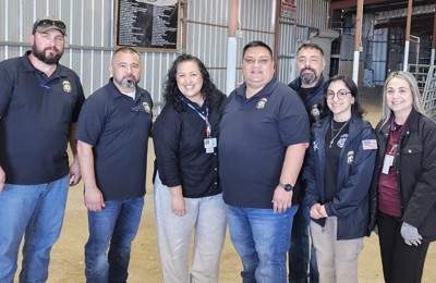 Karnes County Immigration Processing Center and ICE Volunteer at the Monthly Karnes County Food Bank Distribution (1)